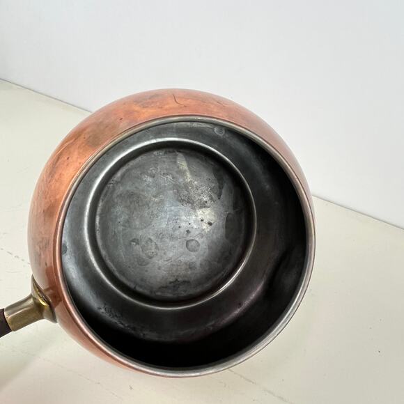 Vintage Tagus Copper Milk Sauce Fondue Pot Made in Portugal - Picture 6 of 9